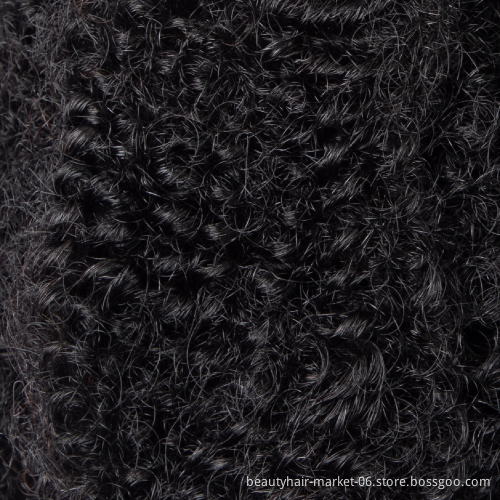 BLT high quality 100% human hair afro kinky bulk human hair for dreadlock hair extensions natural black